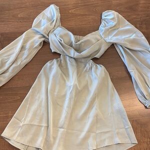 Hello Molly Sage Green Long Sleeve Dress